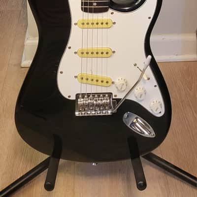 1992 Fender Japan Squier Silver Series Black Stratocaster - MIJ image 1