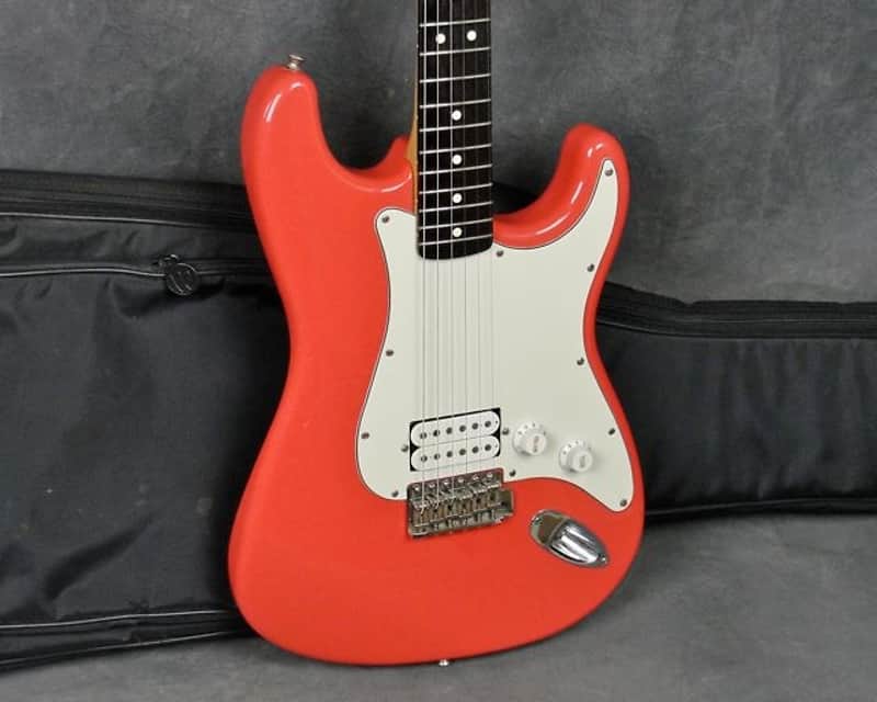 1995 Fender Stratocaster, Fiesta Red, Single Humbucker Strat, MIM