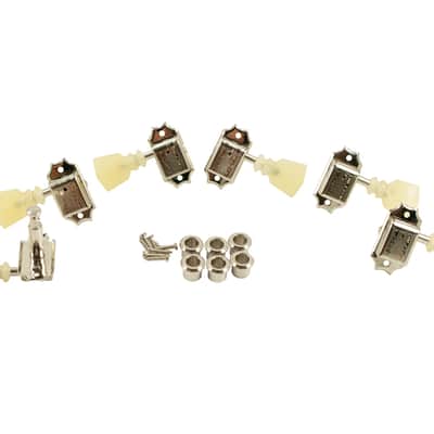 Kluson Traditional 3x3 Pearloid Double Ring, Double Line Nickel KD-3-NPKDR