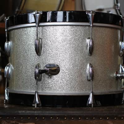 1960's Slingerland Jobbing outfit in Sparkling Silver Pearl 12x20 14x14 8x12 image 12