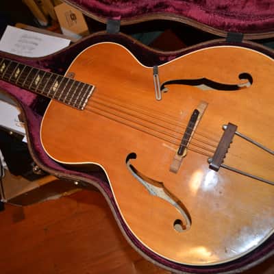 Epiphone Blackstone archtop acoustic 1940's Natural, project guitar. image 21