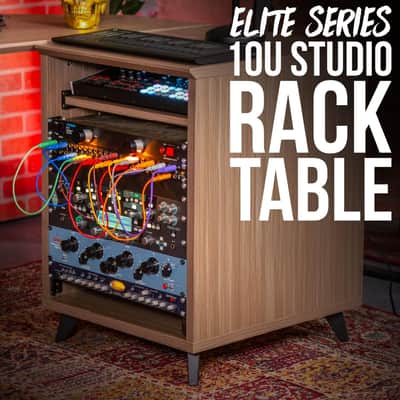 Gator 10U Recording Studio Effects Rack Desk Table Cabinet Brown image 8