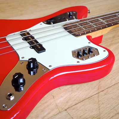 2008 Fender Jaguar Bass Hot Rod Red Active Jazz Bass Japan CIJ w/ Gigbag image 6