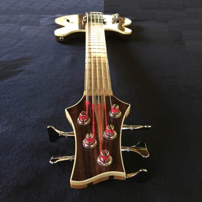 Wrong Way Customs Rosewood 5 String Rosewood Left Handed Bass Guitar Lefty image 3