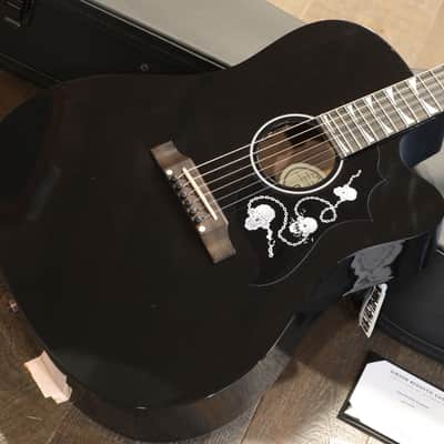 Minty! 2022 Gibson Custom Shop Dave Mustaine Songwriter Acoustic Guitar Black + COA OHSC image 2