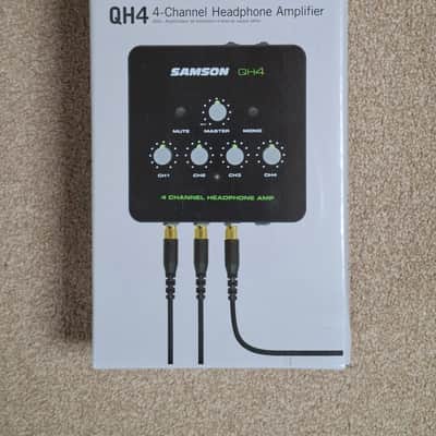 Samson QH4 4-Channel Headphone Amplifier 2016 - Silver/Black image 5