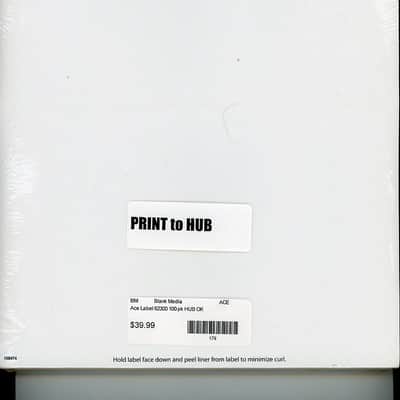 Ace CD/DVD 2 up Labels 62300 - White image 1