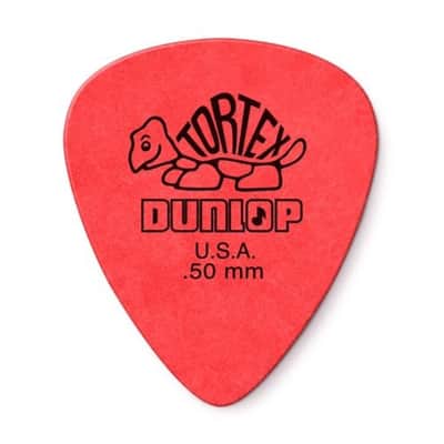 Dunlop Tortex - Standard Guitar Picks - .50mm - Pack of 12 - Red image 2