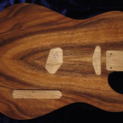 Acacia Koa Top \ Butternut Tele Style Body 3lbs 15oz #3680  *IMPORT CHARGES INCLUDED image 2