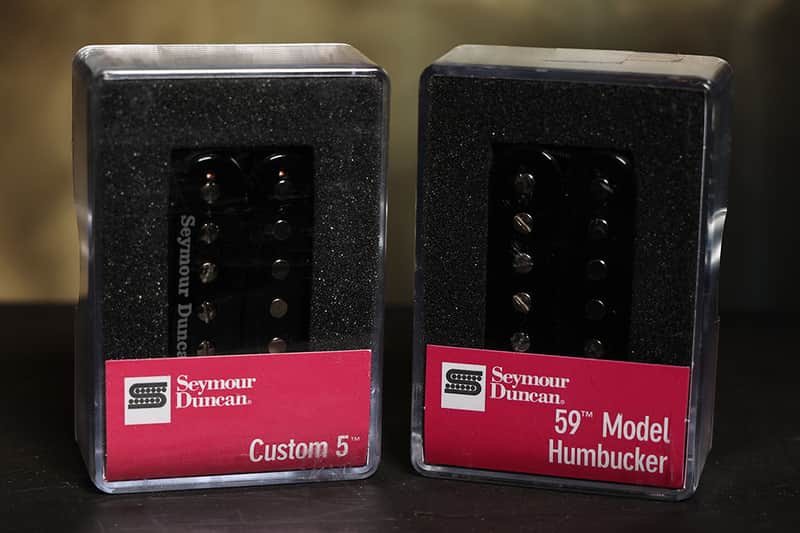 Seymour Duncan SH-14 Custom 5 Bridge & SH-1N 59 4c Neck Humbucker Pickups Black image 1