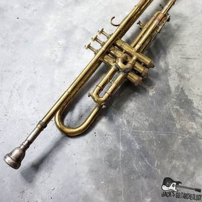Conn / Musicraft "Stencil Horn" Bb Trumpet (1920s Lacquered Brass) image 15