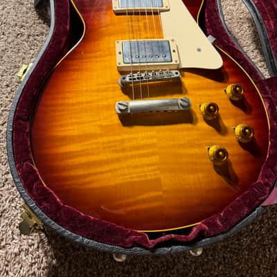 Gibson 2002 Custom Shop Historic Collection '58 Les Paul Standard Flame Top Reissue - Heritage Darkburst image 14