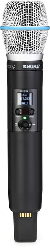 Shure SLXD2+ Wireless Handheld Transmitter with Beta87A Microphone Capsule - G57 Band (5-pack) Bundle image 1