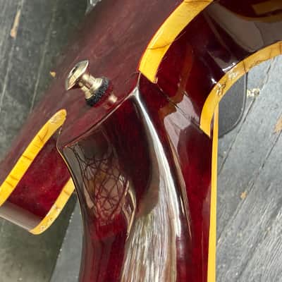 Vintage Epiphone Riviera Japan 1983 Maxons - Wine Red image 16