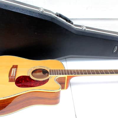 Zager Zad-80ce acoustic electric guitar cutaway w/ Zager Case image 5
