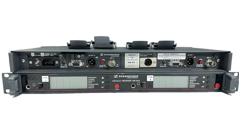 Sennheiser EM3532 536-572MHz Mikroport Rcvr /(2)SK5012 R Body Packs #2253 (One) image 1