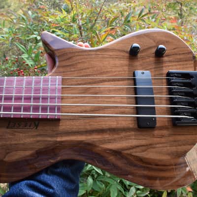 Kiesel Zeus Bass, 5 string ZB5 model , 2018 , exotic wood build, Outstanding condition & tone image 1