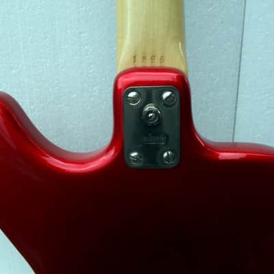 JOLANA DISCO BASS Rare Soviet Red Vintage Czechoslovakian bass with soft case USSR image 4