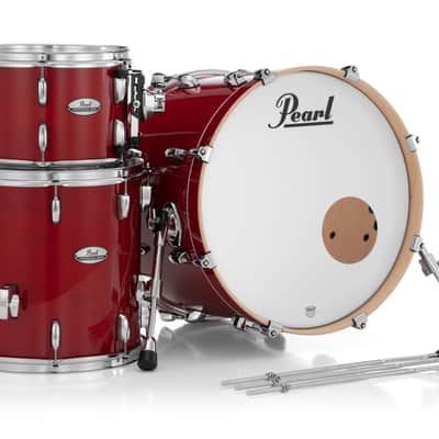 Pearl PMX Professional Series 3-Piece Drum Shell Pack (20x14, 14x14, 12x8) Sequoia Red image 7