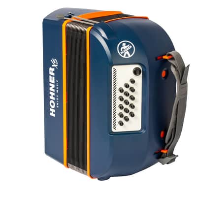 Hohner XS Child Accordion w/ Gigbag - Double Orange (XS-DBL) image 5