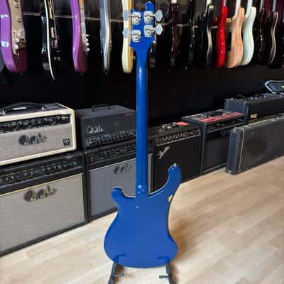 Rickenbacker 4001 Bass w/ Aftermarket HD Case (AzureGlo Blue - 1977) - USED image 2