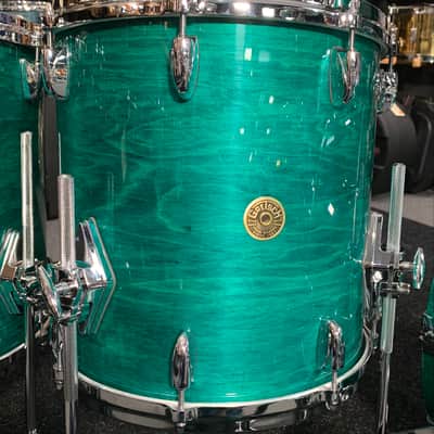 ~WOW!~ Gretsch USA Custom 5-Piece 10/12/14/16/22 Drum Kit Set in Caribbean Blue Gloss Lacquer image 8