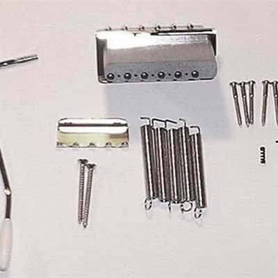 Fender® Mex Strat Chrome Bridge Assembly~2 3/16"-2 7/32" Big Block~Brand New image 2