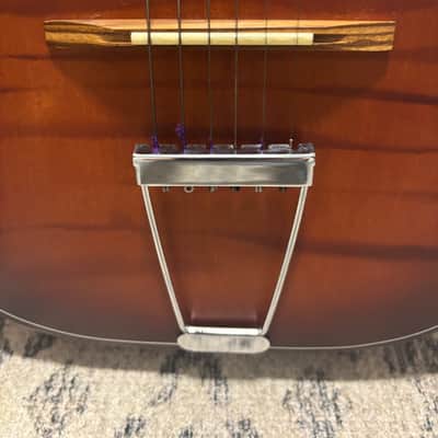 Lindell Vintage Parlor Acoustic Guitar 1960’s - Honey Burst image 3