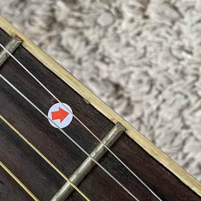 Red Burst Acoustic Guitar, Plywood Top Body, Mahogany Neck image 17
