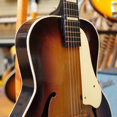 Lee Gibbs USA Concertone Archtop Acoustic Guitar Late 1950s Gold Burst w/Chipboard Case image 11