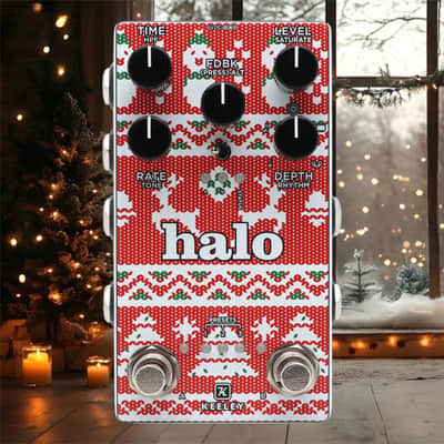 Keeley Halo Andy Timmons Dual Echo Delay Pedal IN AN UGLY XMAS SWEATER! image 1