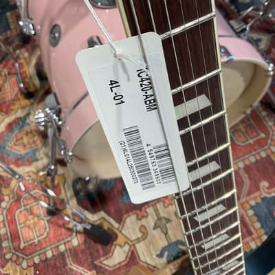 Ibanez Iceman IC420AB Electric Guitar, Antique Blue Metallic image 6