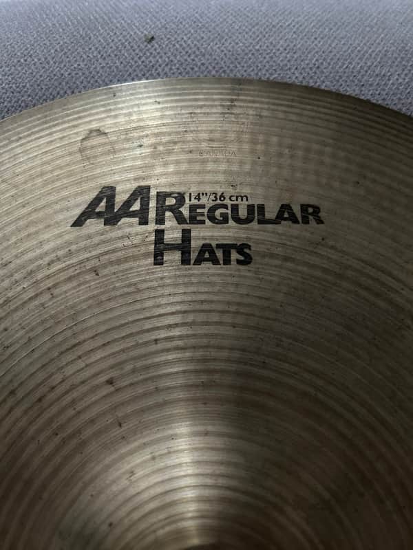 Sabian 14" AA Regular Hi-Hat Cymbals (Pair) 1985 - 2001 - Natural