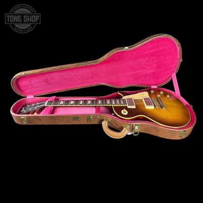 Gibson Custom Dealer Select 1959 Les Paul Standard Chambered Tejas Burst AAA Top Ultra Light Aged w/case 961008 image 11