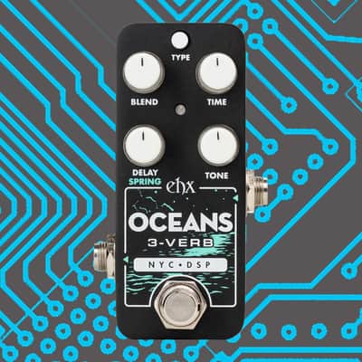 Electro-Harmonix Pico Oceans 3-Verb Reverb 2023 - Present - Black image 1