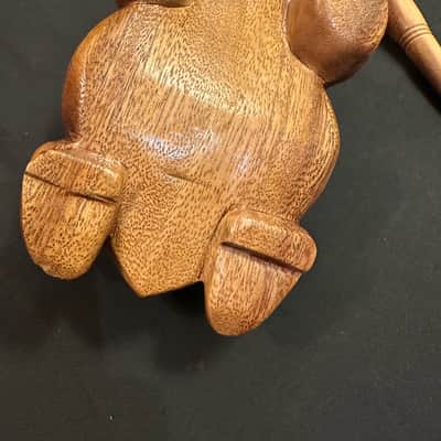 Handmade 8" Frog Guiro Scraper Rasper, Rhythm Fusion, with Beater-MINT image 10