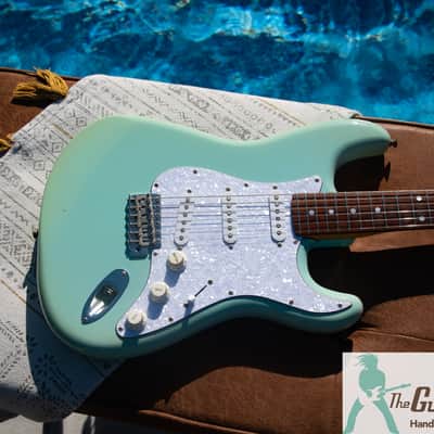 Custom PartsCaster with Fender Japan E Serial Neck & Surf Green Body - Pro Set Up w Perfect Frets/Action/Intonation! Tons of MOJO image 6