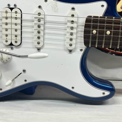 Fender Standard Stratocaster strat HSS Electric Guitar MIM - Made in Mexico- Electron Blue image 6