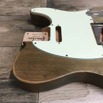 FRANCHIN Mars guitar body WESTERN Rustic Aged Relic natural finish Selected Alder T-Style Made in Italy - Stock piece #17751123 image 9