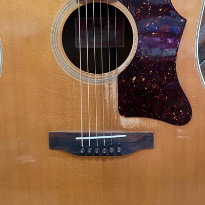 1980 Gibson J-55 Dreadnought Acoustic Guitar, Natural image 5