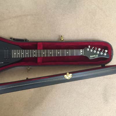 Kramer Focus 4000 1983 Floyd Rose guitar black gloss with case - ESP image 11