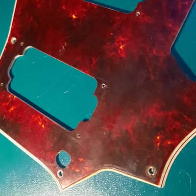 Spitfire Jaguar Pickguard (Custom Humbucker Spec, MiJ Fit) Celluloid Tortoise image 5