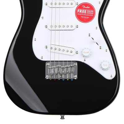 Squier Mini Stratocaster Electric Guitar - Black with Laurel Fingerboard image 1