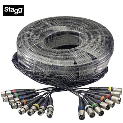 Stagg SML30/8XF8XM E 30 m/100 ft. Multicore Cable - 8 x f. XLR/8 x m. XLR image 1