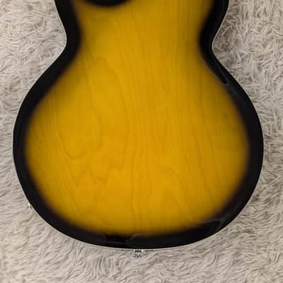 Silvertone 1446TTSB Single Cut Semi-Hollow Guitar w/Trapeze Tobacco Sunburst image 4