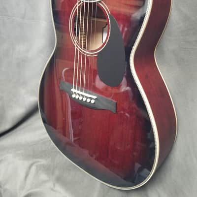 PRS SE P20E Tonare Parlor with Fishman Sonitone Pickup Fire Red Burst image 3