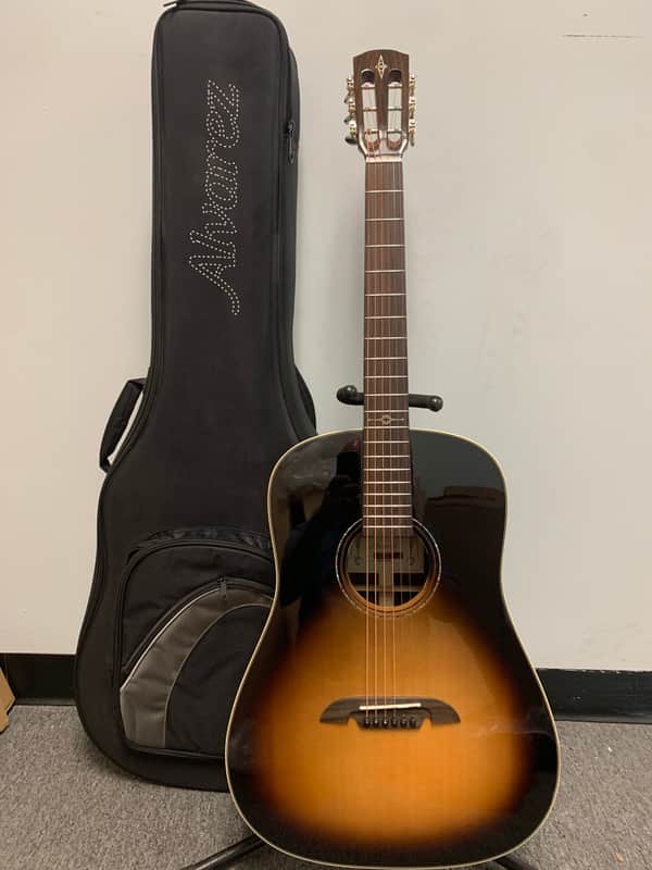 Alvarez MDR70ESB  Masterworks Round Shoulder Acoustic Electric Guitar Sunburst image 1