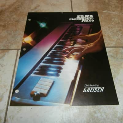 Vintage 1970's Gretsch Elka Electronic Piano Flyer! Rare, Original Case Candy, Paperwork! image 1