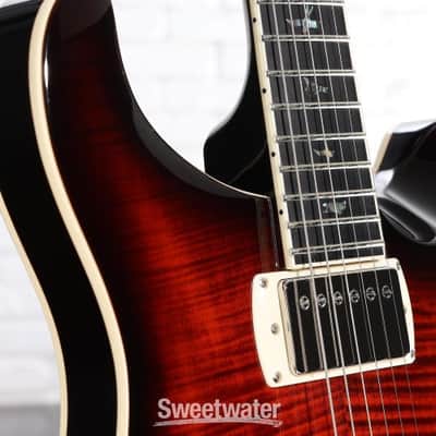 PRS SE Hollowbody II Piezo Electric Guitar - Orange Tiger Smokeburst (SEHB2POTSd2) image 7
