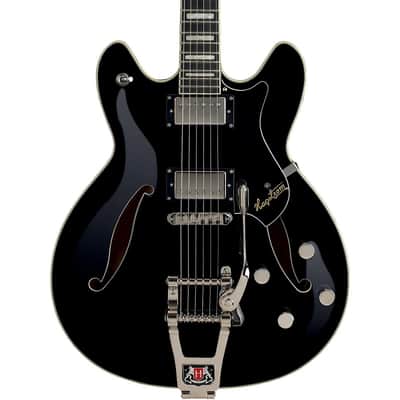 Hagstrom Tremar Viking Deluxe Electric Guitar - Gloss Black (Open Box) image 4